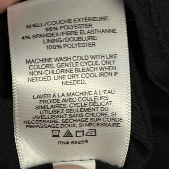 🆕Express Black Long Sleeve Elegant Design Wrap Flower Rouched Dress S🆕 - Picture 13 of 15